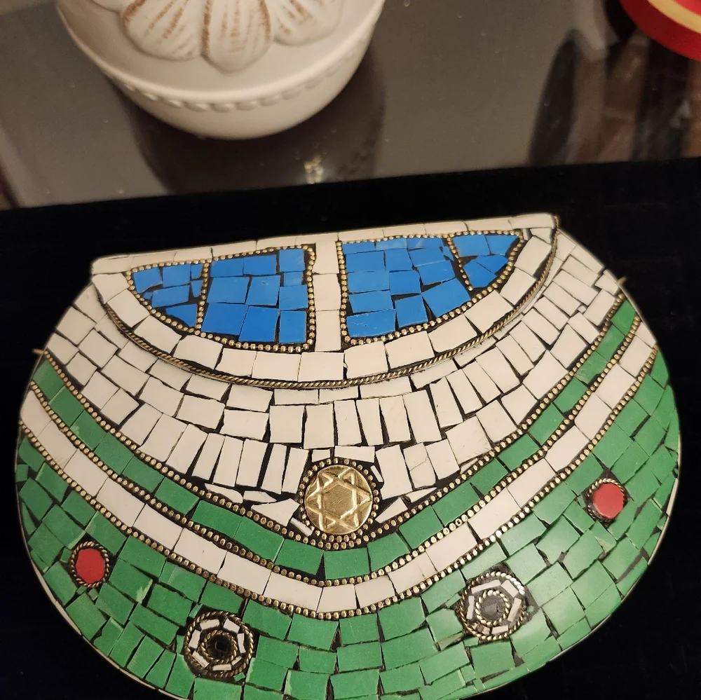 RAMLA  Handmade Mosaic  Bag. - Picture 8 of 10